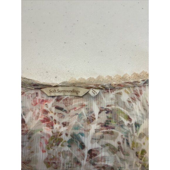 Soft Surroundings Althea Sheer Maxi Dress cover up Lightweight Plus size 20W - Picture 4 of 10